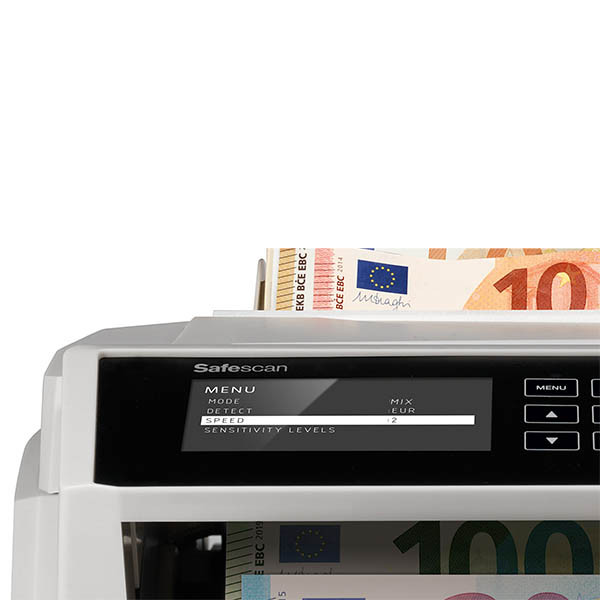 Safescan biljettelmachine 2465-S met zevenvoudige detectie en waardetelling 219122 - 2