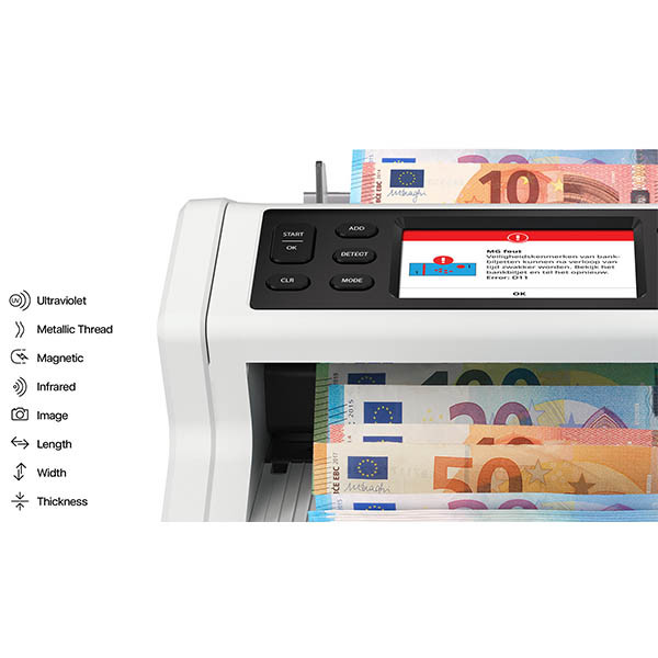 Safescan biljettelmachine 2485-SC met waardetelling en Safescan App 219128 - 2