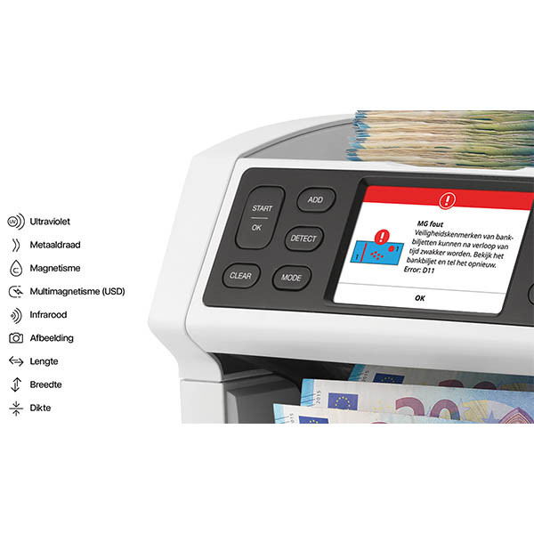 Safescan biljettelmachine 2865-SC met waardetelling en Safescan App 219129 - 3