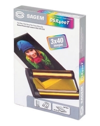 Sagem DSR 400T 3 cartridges + 120 vel fotopapier formaat 10 x 15 (origineel) DSR-400T 031915