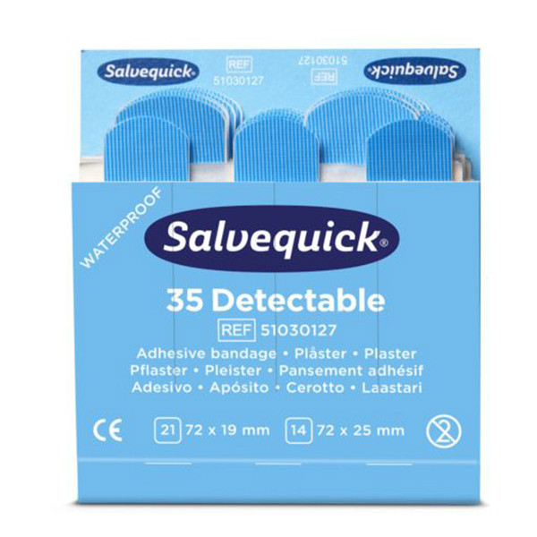 Salvequick pleisterdispenser navulling pleisters detecteerbaar (6 stuks) SSA00009 - 1