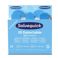 Salvequick pleisterdispenser navulling pleisters detecteerbaar (6 stuks) SSA00009
