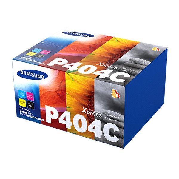 Samsung CLT-P404C (SU365A) tonerkit zwart + 3 kleuren (origineel) CLT-P404C/ELS 092180 - 1