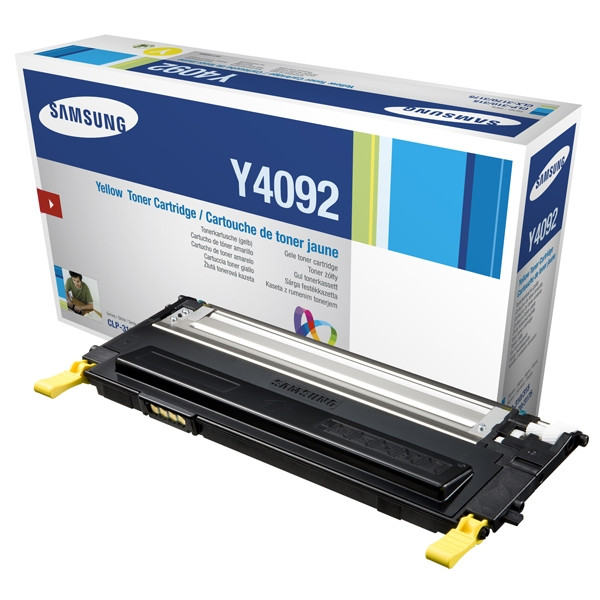 Samsung CLT-Y4092S (SU482A) toner geel (origineel) CLT-Y4092S/ELS 033632 - 1