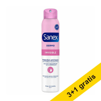 Aanbieding: 4x Sanex Dermo Invisible deodorant spray (200 ml) SSA06104
