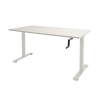 Schaffenburg Dextro Slinger zit-sta bureau wit frame krijtwit blad 140 x 80 cm 415259 - 1