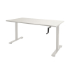 Schaffenburg Dextro Slinger zit-sta bureau wit frame krijtwit blad 180 x 80 cm 415260 - 1
