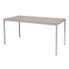 Schaffenburg Domino Basic vergadertafel aluminium frame kersen licht blad 160 x 80 cm 415175 - 1