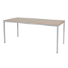 Schaffenburg Domino Basic vergadertafel aluminium frame kersen licht blad 180 x 80 cm 415176 - 1