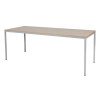 Schaffenburg Domino Basic vergadertafel aluminium frame kersen licht blad 200 x 80 cm 415177 - 1