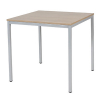 Schaffenburg Domino Basic vergadertafel aluminium frame kersen licht blad 80 x 80 cm 415173 - 1