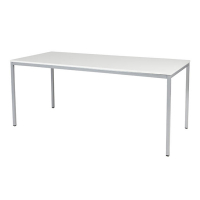 Schaffenburg Domino Basic vergadertafel aluminium frame krijtwit blad 180 x 80 cm DOV-B188-WIRA-M25 415171