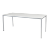 Schaffenburg Domino Basic vergadertafel aluminium frame krijtwit blad 180 x 80 cm 415171 - 1