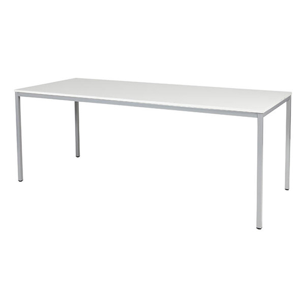 Schaffenburg Domino Basic vergadertafel aluminium frame krijtwit blad 200 x 80 cm DOV-B208-WIRA-M25 415172 - 1