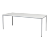 Schaffenburg Domino Basic vergadertafel aluminium frame krijtwit blad 200 x 80 cm 415172 - 1