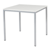 Schaffenburg Domino Basic vergadertafel aluminium frame krijtwit blad 80 x 80 cm 415168 - 1