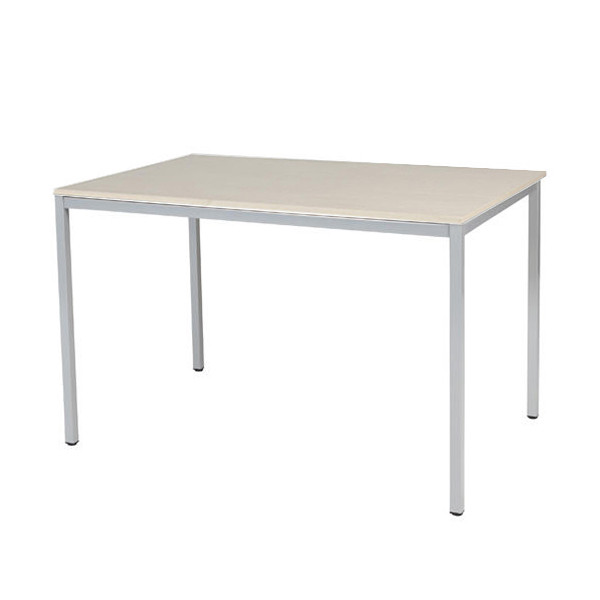 Schaffenburg Domino Basic vergadertafel aluminium frame lindberg eiken blad 120 x 80 cm DOV-B128-LERA-M25 415179 - 1