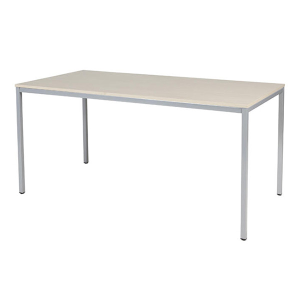 Schaffenburg Domino Basic vergadertafel aluminium frame lindberg eiken blad 160 x 80 cm DOV-B168-LERA-M25 415180 - 1