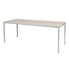 Schaffenburg Domino Basic vergadertafel aluminium frame lindberg eiken blad 200 x 80 cm 415182 - 1