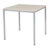 Schaffenburg Domino Basic vergadertafel aluminium frame lindberg eiken blad 80 x 80 cm 415178 - 1