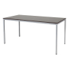 Schaffenburg Domino Basic vergadertafel aluminium frame logan eiken blad 160 x 80 cm 415185 - 1