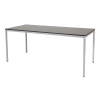 Schaffenburg Domino Basic vergadertafel aluminium frame logan eiken blad 180 x 80 cm 415186 - 1