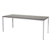 Schaffenburg Domino Basic vergadertafel aluminium frame logan eiken blad 200 x 80 cm 415187 - 1