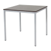 Schaffenburg Domino Basic vergadertafel aluminium frame logan eiken blad 80 x 80 cm 415183 - 1