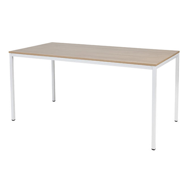 Schaffenburg Domino Basic vergadertafel wit frame kersen licht blad 160 x 80 cm DOV-B168-HAVW-M25 415200 - 1