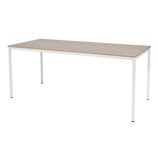 Schaffenburg Domino Basic vergadertafel wit frame kersen licht blad 180 x 80 cm DOV-B188-HAVW-M25 415201 - 1