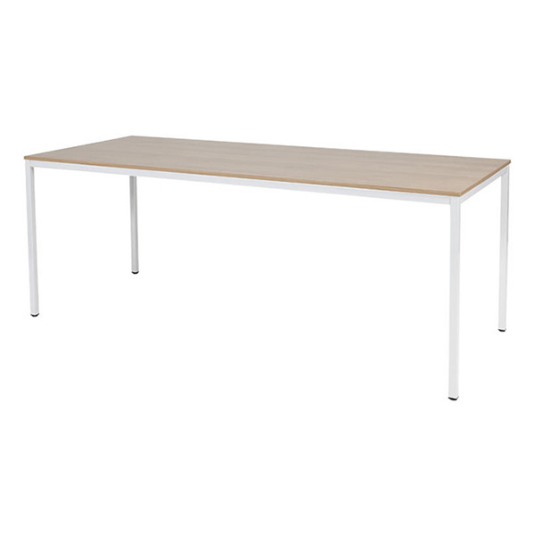 Schaffenburg Domino Basic vergadertafel wit frame kersen licht blad 200 x 80 cm DOV-B208-HAVW-M25 415202 - 1