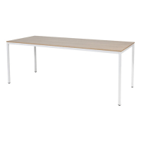 Schaffenburg Domino Basic vergadertafel wit frame kersen licht blad 200 x 80 cm DOV-B208-HAVW-M25 415202