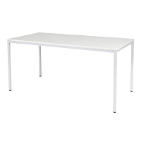 Schaffenburg Domino Basic vergadertafel wit frame krijtwit blad 160 x 80 cm DOV-B168-WIRW-M25 415195