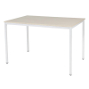 Schaffenburg Domino Basic vergadertafel wit frame lindberg eiken blad 120 x 80 cm DOV-B128-LERW-M25 415204