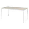 Schaffenburg Domino Basic vergadertafel wit frame lindberg eiken blad 160 x 80 cm DOV-B168-LERW-M25 415205