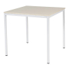Schaffenburg Domino Basic vergadertafel wit frame lindberg eiken blad 80 x 80 cm 415203 - 1