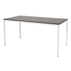 Schaffenburg Domino Basic vergadertafel wit frame logan eiken blad 160 x 80 cm 415210 - 1