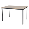 Schaffenburg Domino Basic vergadertafel zwart frame kersen licht blad 120 x 80 cm 415149 - 1