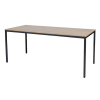 Schaffenburg Domino Basic vergadertafel zwart frame kersen licht blad 180 x 80 cm 415151 - 1
