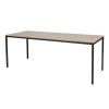 Schaffenburg Domino Basic vergadertafel zwart frame kersen licht blad 200 x 80 cm 415152 - 1