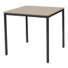 Schaffenburg Domino Basic vergadertafel zwart frame kersen licht blad 80 x 80 cm 415148 - 1