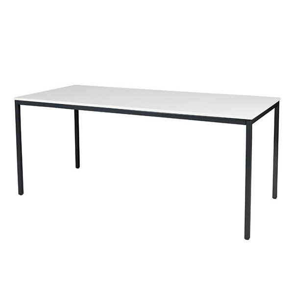 Schaffenburg Domino Basic vergadertafel zwart frame krijtwit blad 180 x 80 cm DOV-B188-WIRZ-M25 415146 - 1