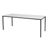 Schaffenburg Domino Basic vergadertafel zwart frame krijtwit blad 200 x 80 cm 415147 - 1