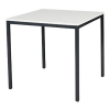 Schaffenburg Domino Basic vergadertafel zwart frame krijtwit blad 80 x 80 cm 415143 - 1