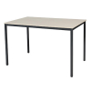 Schaffenburg Domino Basic vergadertafel zwart frame lindberg eiken blad 120 x 80 cm 415154 - 1