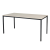 Schaffenburg Domino Basic vergadertafel zwart frame lindberg eiken blad 160 x 80 cm DOV-B168-LERZ-M25 415155