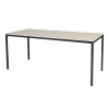 Schaffenburg Domino Basic vergadertafel zwart frame lindberg eiken blad 180 x 80 cm 415156 - 1