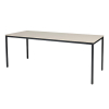 Schaffenburg Domino Basic vergadertafel zwart frame lindberg eiken blad 200 x 80 cm 415157 - 1