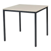 Schaffenburg Domino Basic vergadertafel zwart frame lindberg eiken blad 80 x 80 cm 415153 - 1