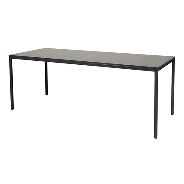 Schaffenburg Domino Basic vergadertafel zwart frame logan eiken blad 200 x 80 cm DOV-B208-LOGZ-M25 415162 - 1